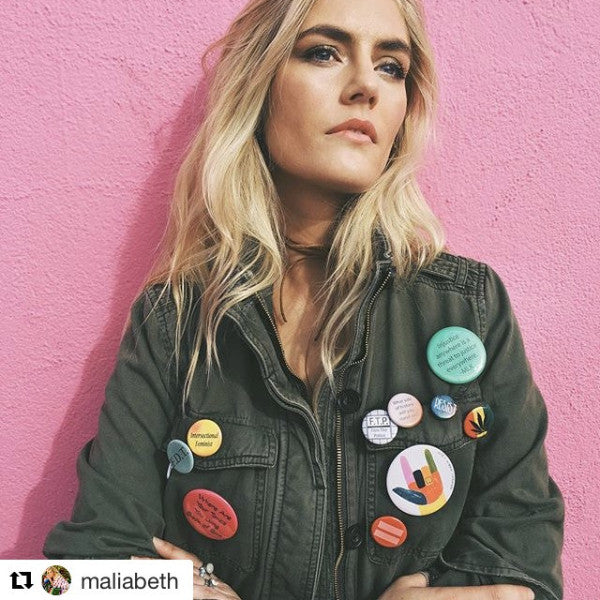 Pin worn by Emma Watson. Women's March Button for Women's March on Washington and Women's March 2018 and raises money for ACLU and Planned Parenthood. Another powerful way to say Time's Up pin