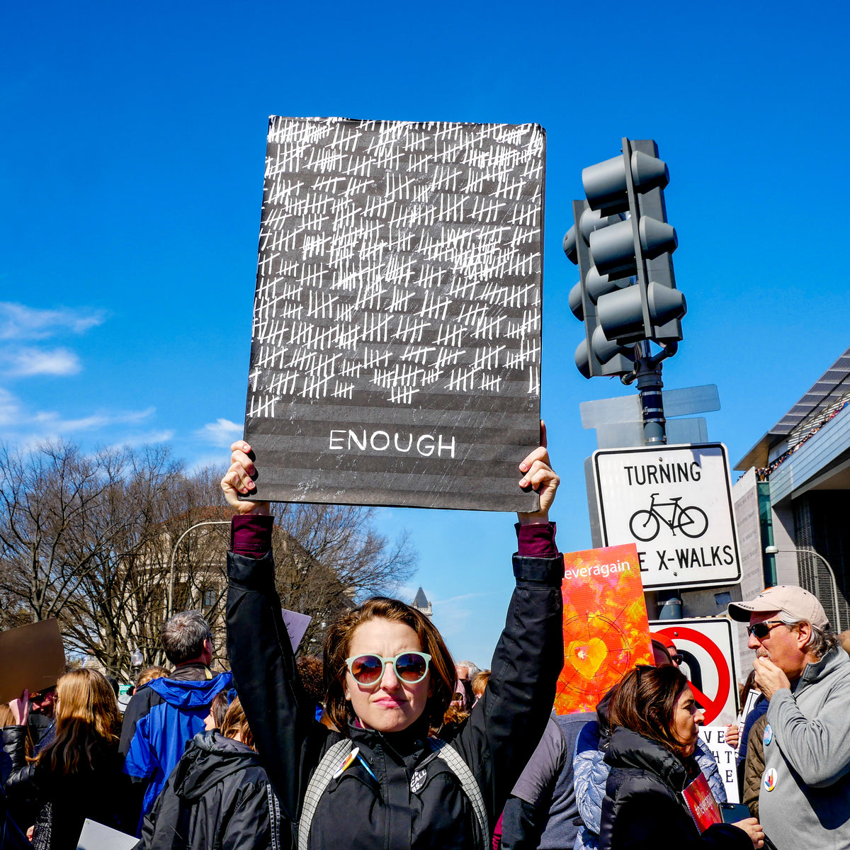 ENOUGH - Gun Violence Protest Sign