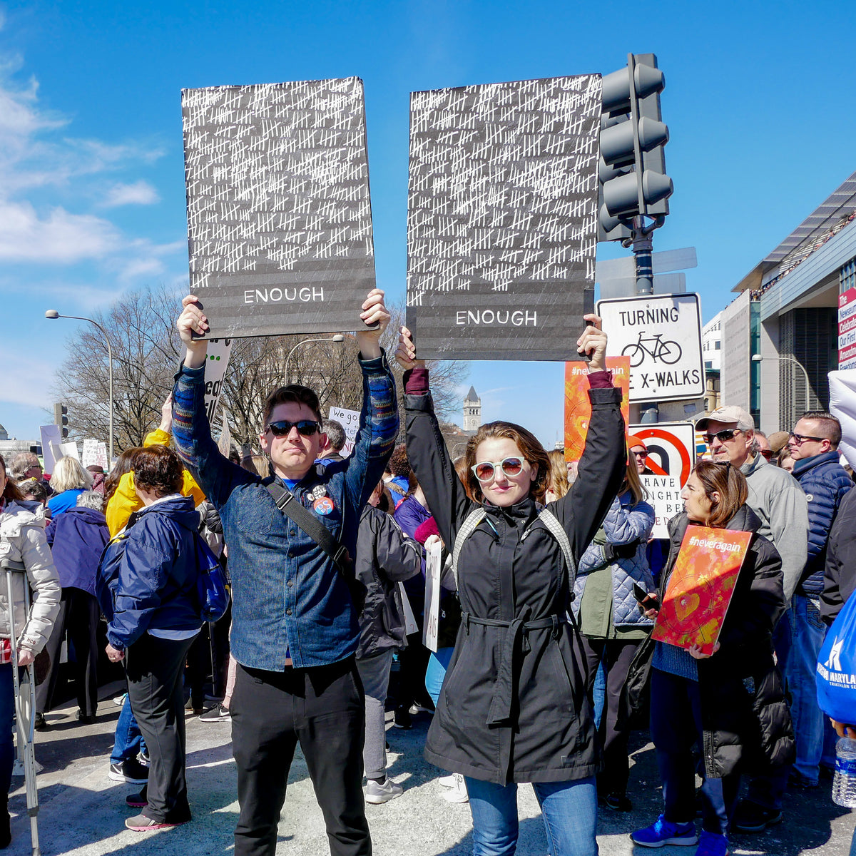 ENOUGH - Gun Violence Protest Sign